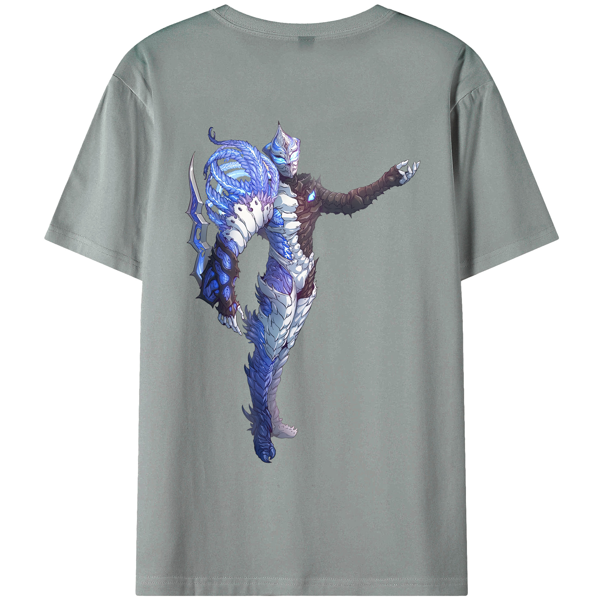 （画像用） ウルトラマン Ultraman 綿100％ メンズ半袖Tシャツ（バックプリント） 通気性